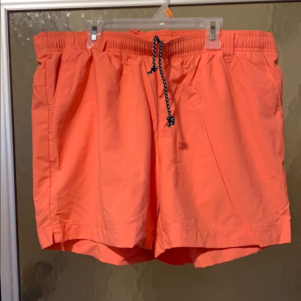 L Peachy Orange Columbia Shorts. No tag/never worn
